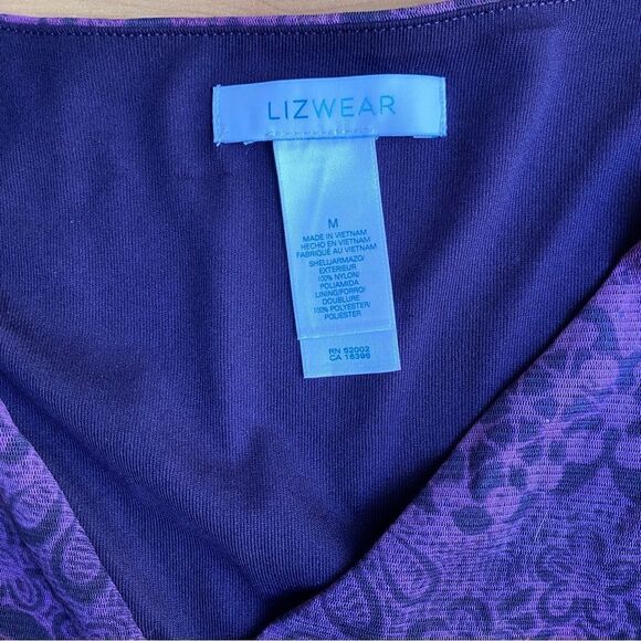 Liz Wear V Neck Crossover Top Size M - Picture 3 of 3